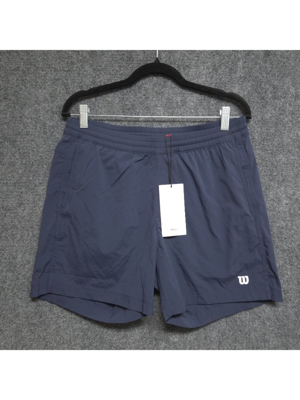 Wilson Shorts Mens Medium Navy Blue Tennis Volley Short 6" Unlined Activewear